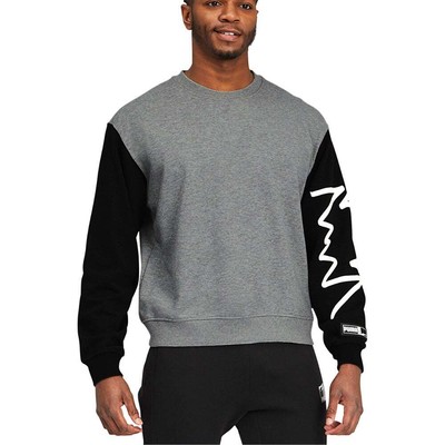 

Толстовка мужская серая Puma Blocked Crew Neck 530513-03, Grey
