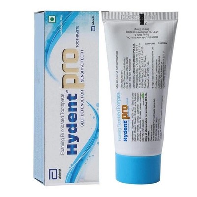 Pack of 5 X Abbott Hydent Pro Toothpaste (70g) relieves pain by sensitive teeth.