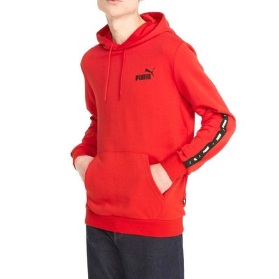 

Puma Ess+ Tape Hoodie Tr Мужская красная повседневная верхняя одежда 847385-11, Красный