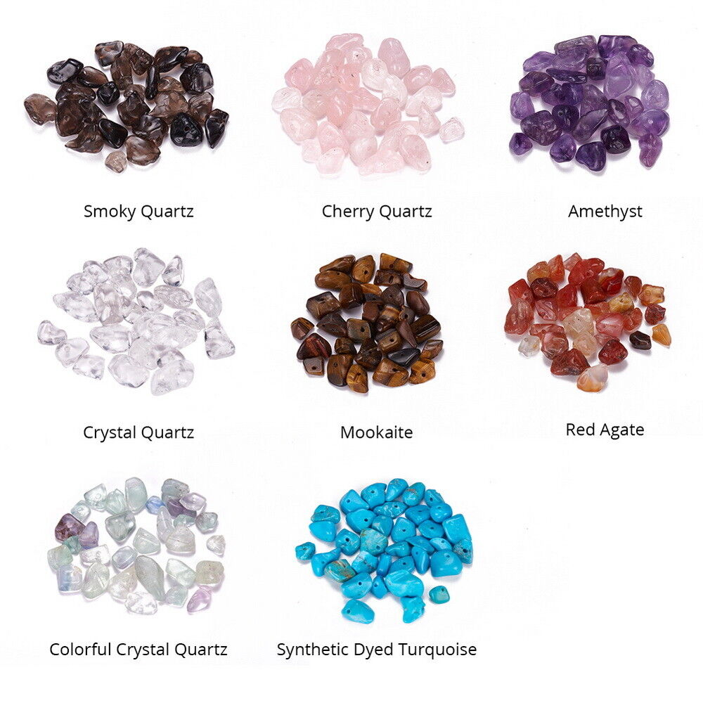 1Box Chip Gemstone Beads Crushed Pieces Stone Mixed Colors for Jewelry ...