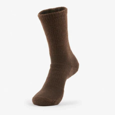 Thorlos Unisex WX Walking Moderate Cushion Crew Sock - Brown NWT