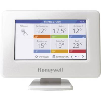 Honeywell Home evohome Wi-Fi Zentrales Bediengerät, weiß, THR99C3100