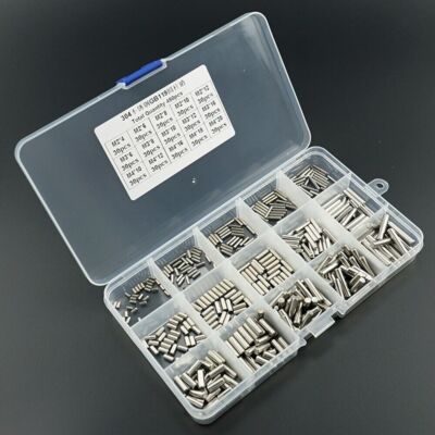 450PCS Car Auto Stainless Steel Cylindrical Pin Kit Hardware Fasteners M2 M3 M4