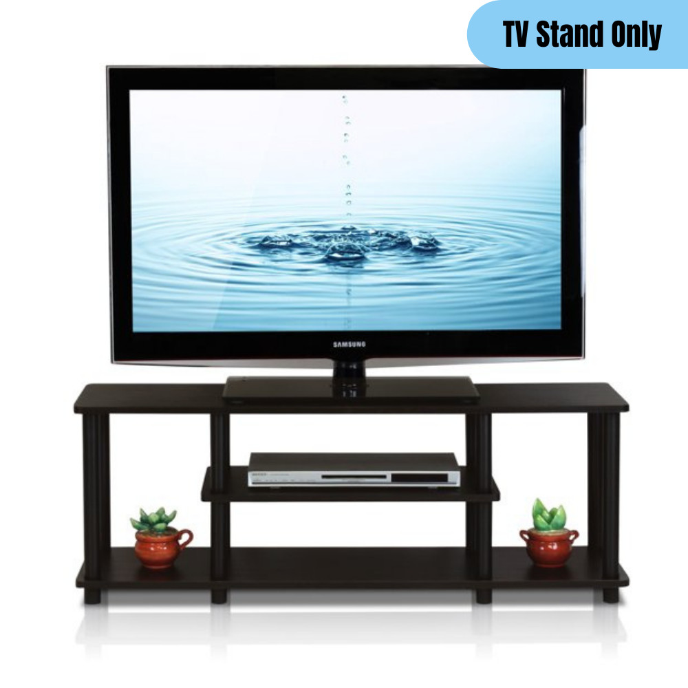 Contemporary Media Display Storage Console Black