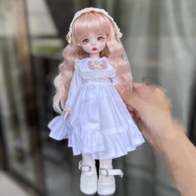1/6 BJD Doll Sweet Girl MJD Doll Ball Joints Eye Face Makeup Clothes Full Set
