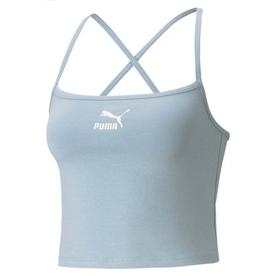 Puma Classics Bra Top Женский Синий Повседневный 531613-61