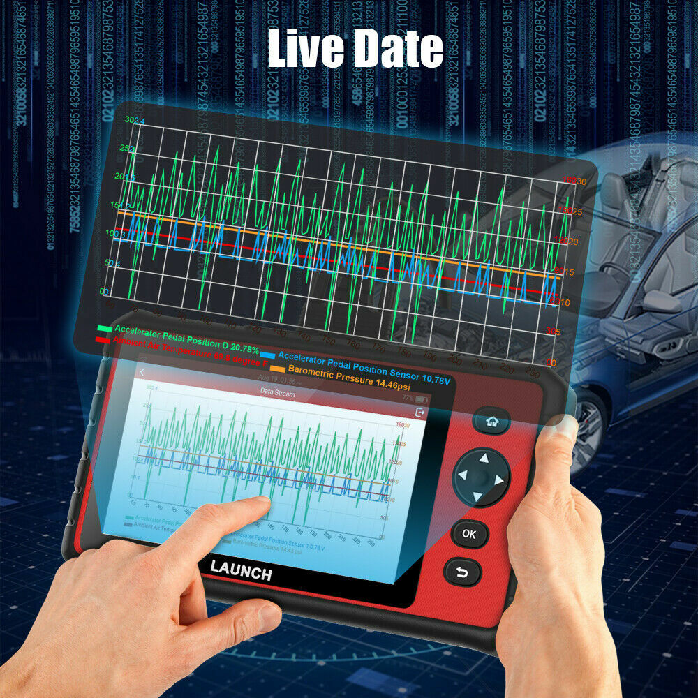 Launch CRP909 Profi KFZ OBD Diagnosegerät Auto OBD2 Scanner ALLE SYSTEM ...