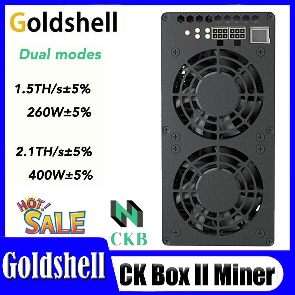 Goldshell CK BOX Ⅱ 1.54T/260W or 2.1T/400W Nervos Network CKB Mining  Without PSU | eBay