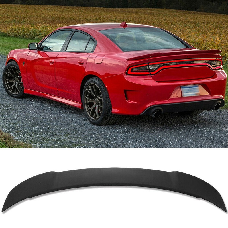 FOR 1118 DODGE CHARGER HELLCAT STYLE SRT REAR TRUNK SPOILER WING MATTE