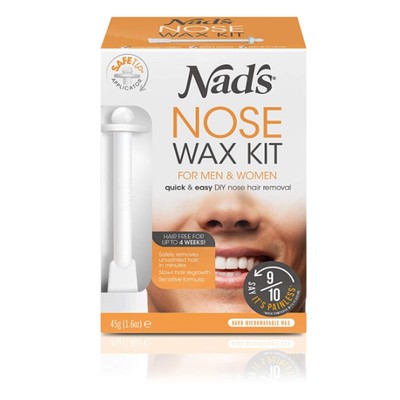 Nad's Nose Wax Kit for Men & Women Waxing Kit for Quick & Easy Nose Hair Removal