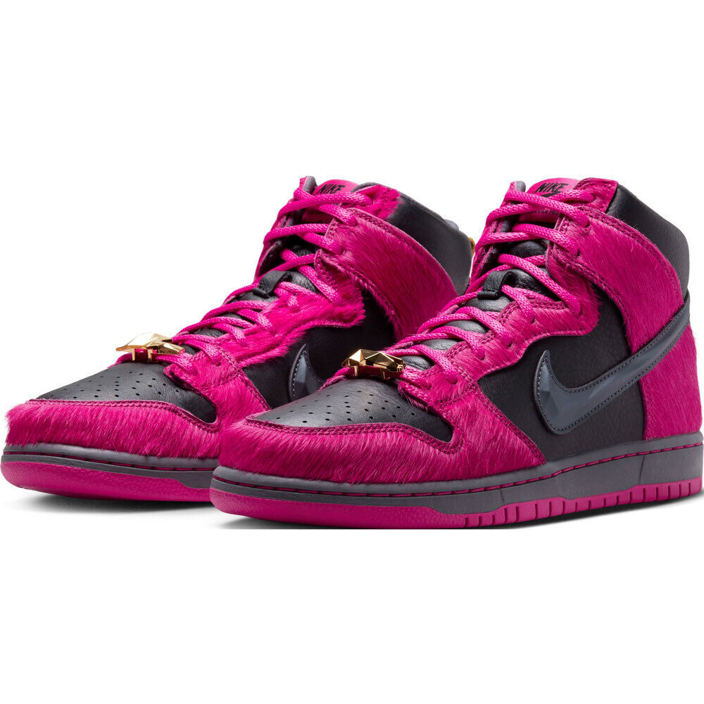 

Run The Jewels × Nike SB Dunk High Active Pink and Black DX4356-600 Mens US6-12, Черный, Nike Sb Dunk High