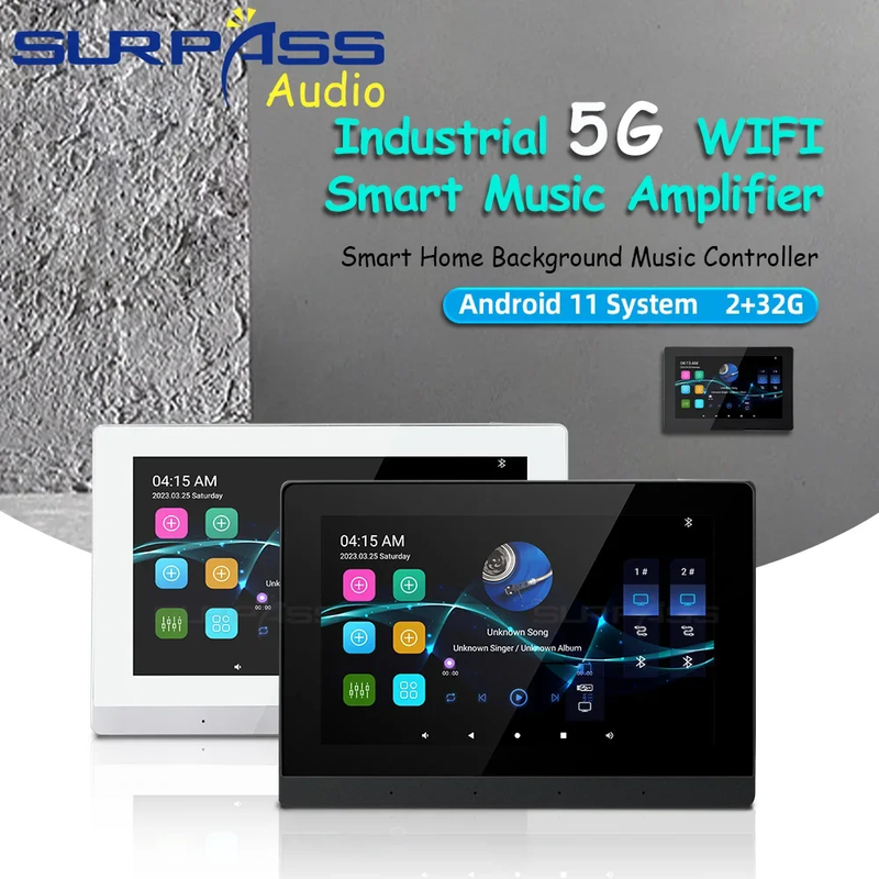 Android 11 System 7Inch 30W Wifi Bluetooth Smart Music Amplifier Background Sup