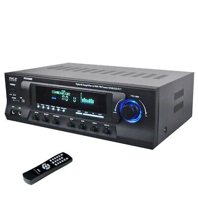 Pyle Stereo Amplifier Receiver w/ AM FM Tuner, Bluetooth & S