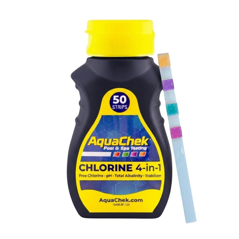 Aquachek 511244A Swimming Pool and Spa Test Strip, Yellow
