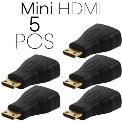 Micro Mini HDMI Adapter HDMI Male to HDMI Female Converter 4K 1080p 3D HDTV