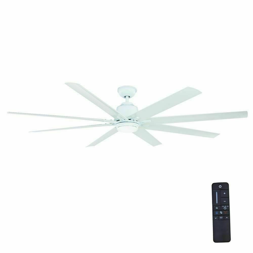 Fanimation Ceiling Fan 56 In 7 Blade White Led Indoor Outdoor