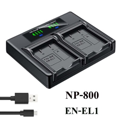 Dual Battery Charger For Konica Minolta NP-800 BC-900 DG-5W DIGITAL Dimage A200