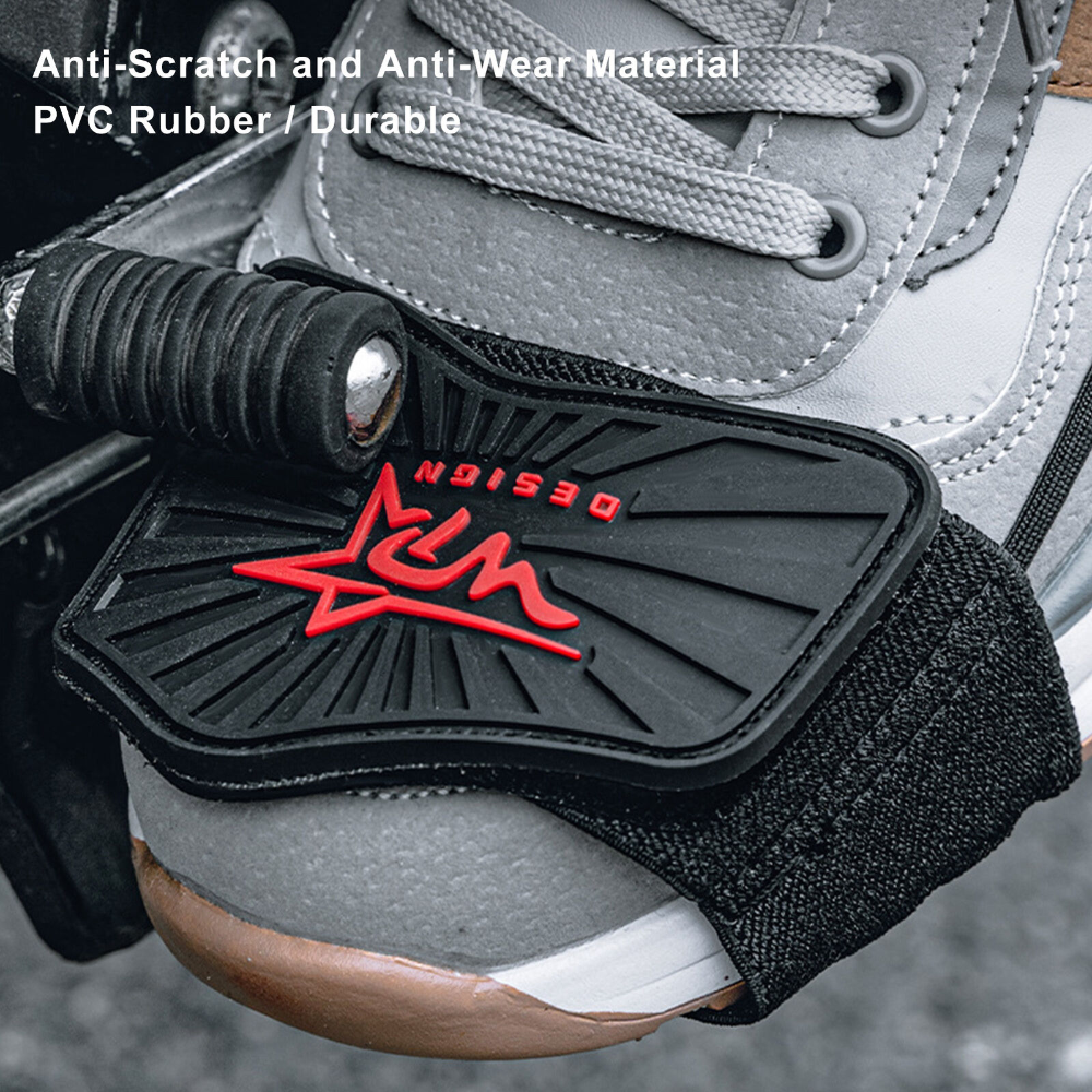 Men Motorcycle Shoe Boot Protector Shift Guard Cover Protective Gear Shifter Pad