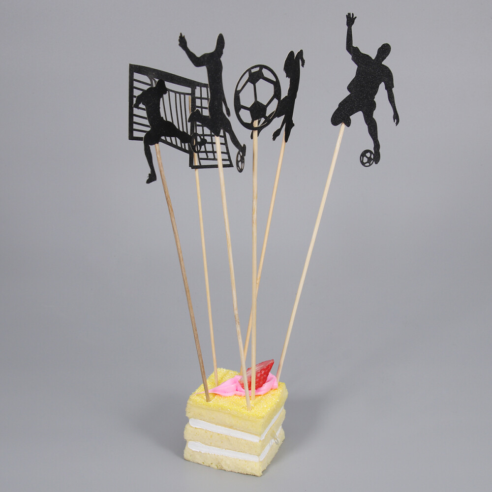 Decoration Party Novel Soccer Cupcake Decorate
