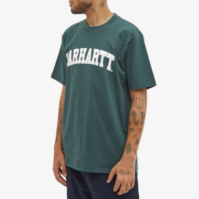 

Футболка мужская Carhartt WIP University Lifestyle можжевельник, Зеленый, Carhartt WIP University Lifestyle T-Shirt