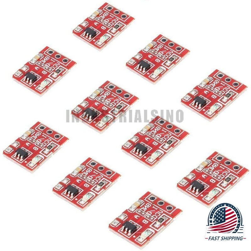 10pcs TTP223 Capacitive Touch Sensor Modules, Self-Locking Switch for Arduino