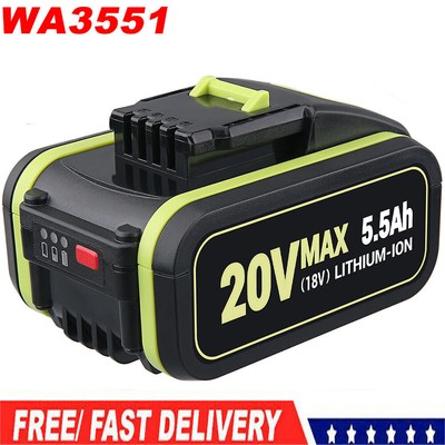 For WORX 20V MAX 5.5Ah Powershare Lithium-ion Battery Capacity Indicator WA3551