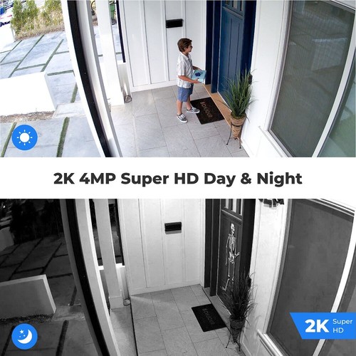 Reolink Outdoor Wifi Security Camera Rechargeable Pan Tilt Argus PT&Solar Panel