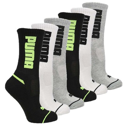 

Puma 6Pack Terry Crew Носки половинной длины Молодежные носки для мальчиков  лет 85919301, Grey