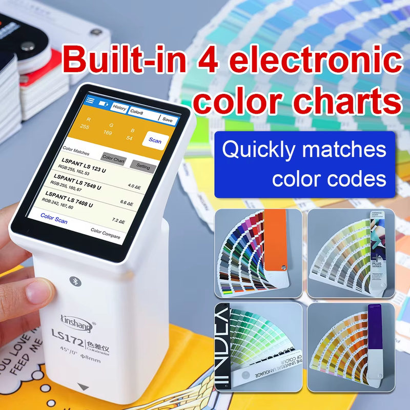 LS173 Colorimeter Fabric Color Meter LS172 Portable Colorimeters Touch Screen AP