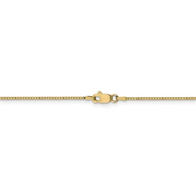 Pre-owned Superdealsforeverything Real 10kt Yellow Gold .8mm Box Chain; 20 Inch; Lobster Clasp