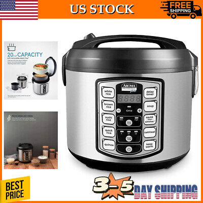 Aroma Housewares Professional Plus 20 Cup Cooked Digital Rice Cooker,ARC-5000SB