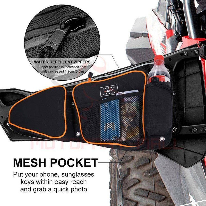 UTV Storage Door Bags For Polaris RZR XP 1000 Yamaha YXZ 1000R