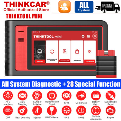 Thinktool Mini Full System Car Diagnostic Scan Tool OBD2 Code Reader ABS SRS DPF