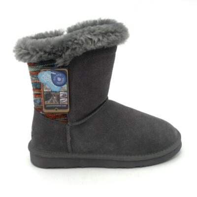 Lamo Water- and Stain-Resistant Suede Boots Willow Gray