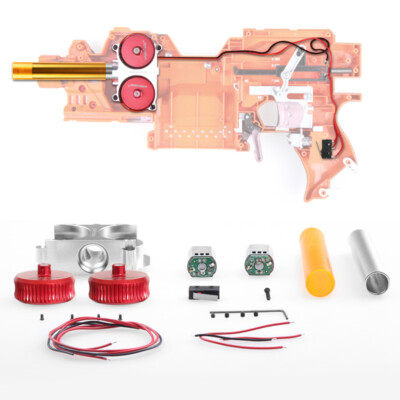 Worker MOD Motor Metal Flywheel Cage Upgrade Kit for Nerf Stryfe RapidStrike Toy