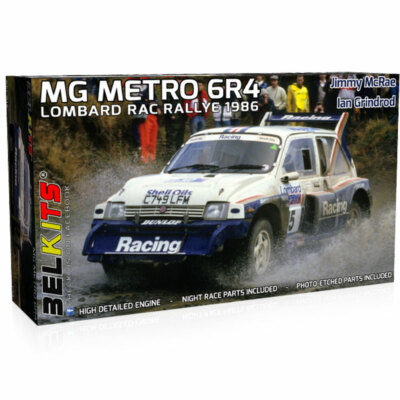 Belkits Bel016 MG Metro 6R4 Lombard Rac Rally 1986 1:24 Plastic Car Model Kit