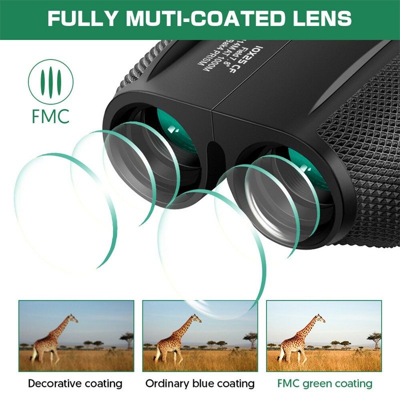 10X25 Compact Binoculars HD Telescope Outdoor Camping Hiking Day Night Vision UK