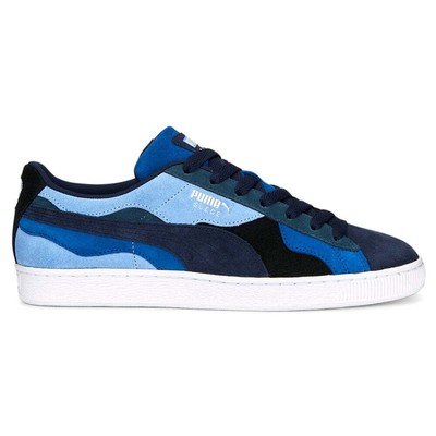 

Puma Suede Camowave Lace Up Mens Blue Sneakers Повседневная обувь 38927702, Синий, Puma Suede Camowave Lace Up