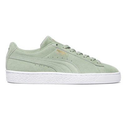 Женские зеленые кроссовки на шнуровке из замши Puma Nyc, повседневная обувь 39611301