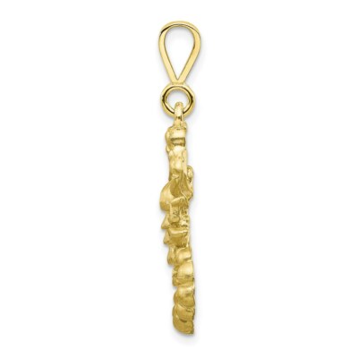 Pre-owned Superdealsforeverything Real 10kt Yellow Gold Scorpion Charm