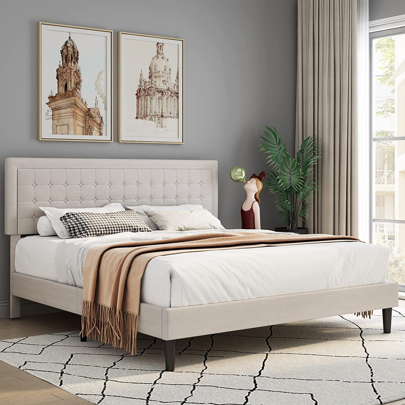 Adrienna upholstered platform bed deals