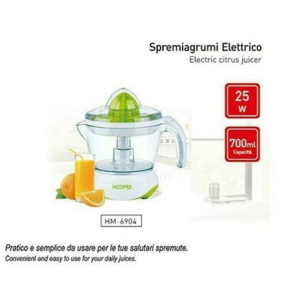Spremiagrumi Elettrico 25 Watt 700 Ml Per Spremute Hoomei Hm-6904