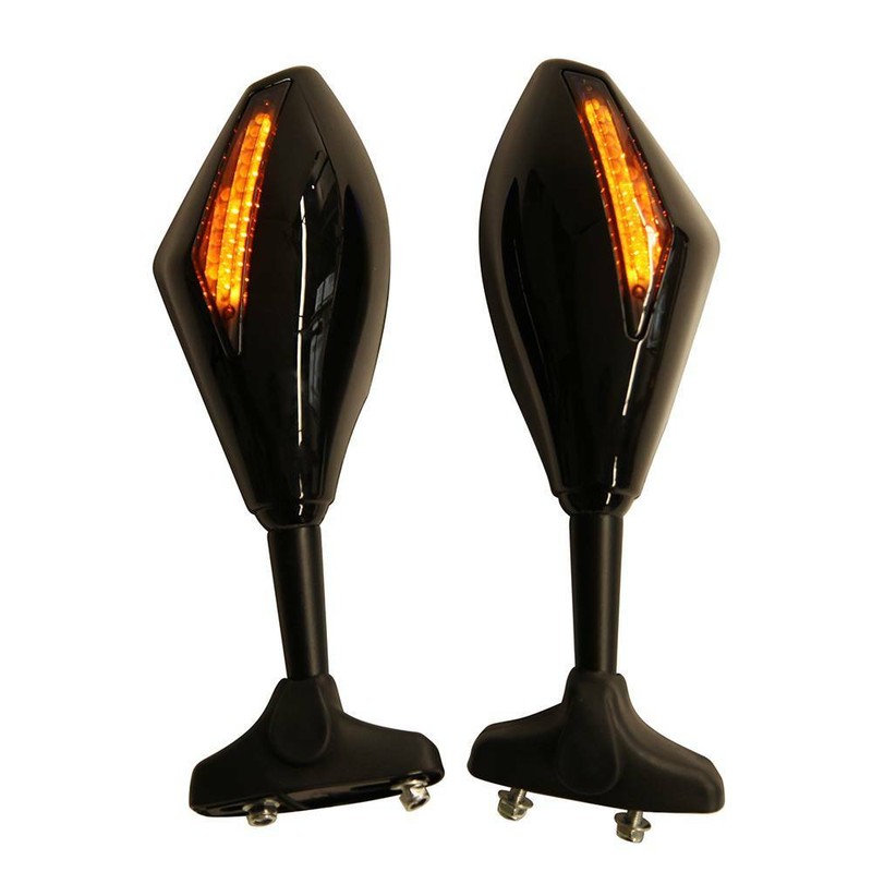 Motorcycle LED Turn Signal Rearview Mirrors For Triumph Daytona