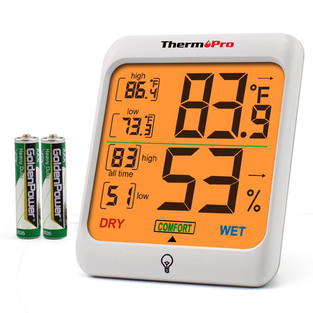 ThermoPro TP53 Digital LCD Indoor Hygrometer Thermometer Room Humidity Meter