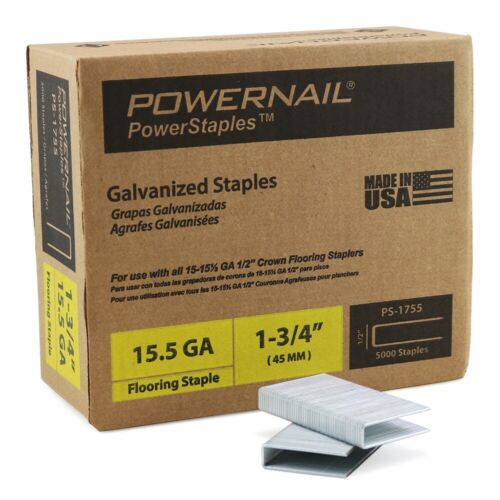 Powernail PS1755 15.5-Gauge 1-3/4-Inch Length Flooring Staples (5000 ct)