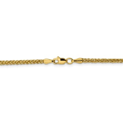 Pre-owned Superdealsforeverything Real 14kt 2.35mm Semi-solid 3-wire Wheat Chain; 16 Inch In Yellow