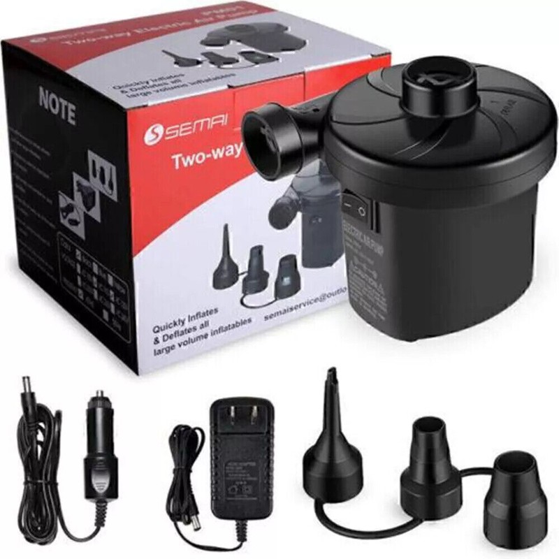 12V Electric Air Pump for Inflatables Air Mattress Pool Raft