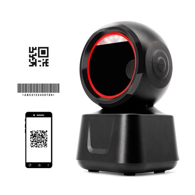1D 2D QR Desktop Wired Barcode  High-  Platform Hands-Free E4M3
