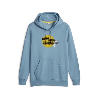 Пуловер с капюшоном Puma Pl Graphic Мужская повседневная верхняя одежда синего цвета 62102502