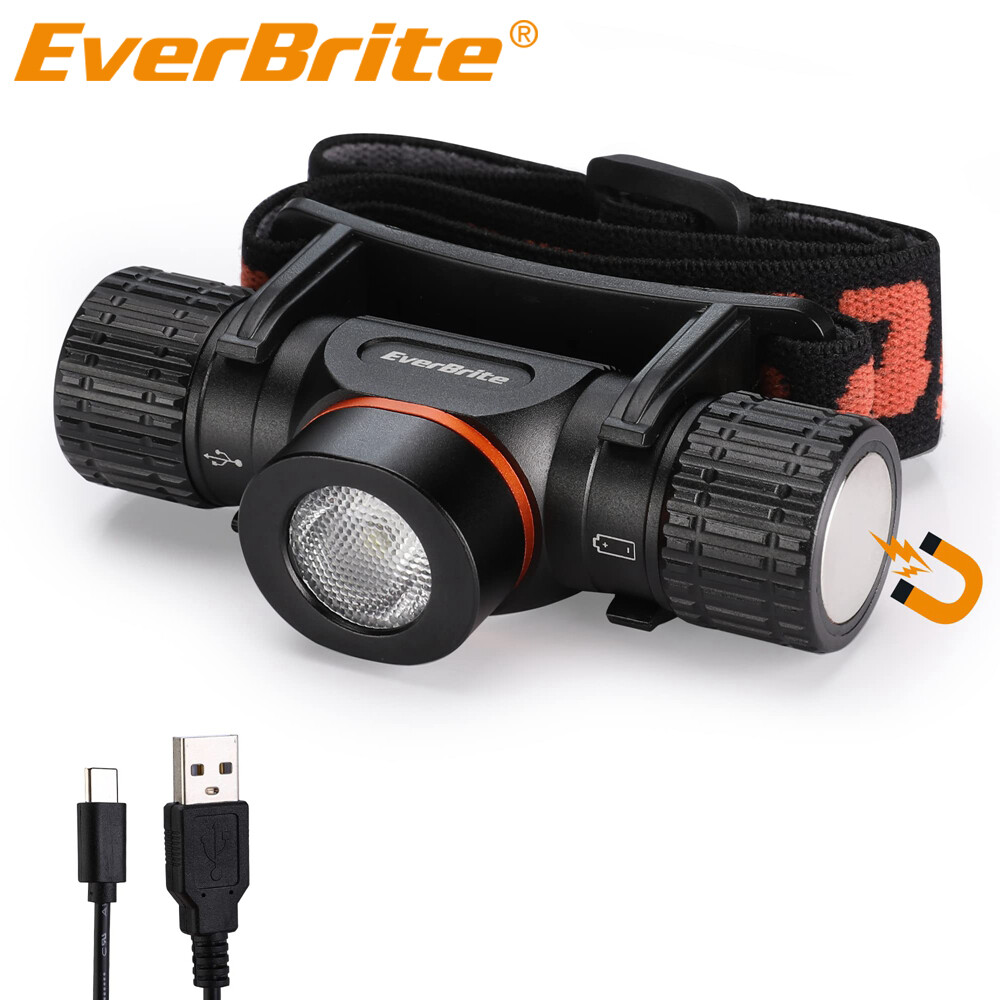 EverBrite 1000Lumen Rechargeable Headlamp LED Headlight With 5 Lighting Mode USB